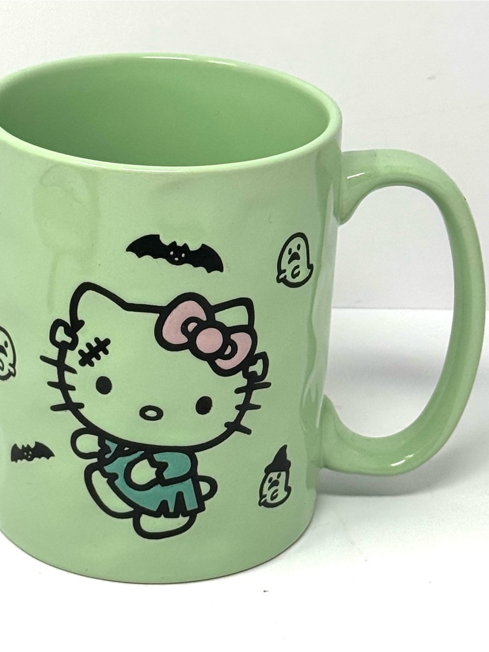Sanrio Green Ceramic Hello Kitty Zombie Halloween Mug